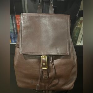 Vintage Coach Brown Leather Legacy West Hampton Daypack No. 9827